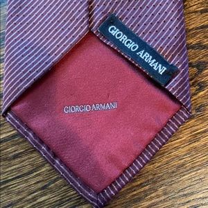 Giorgio Armani dark burgundy tie